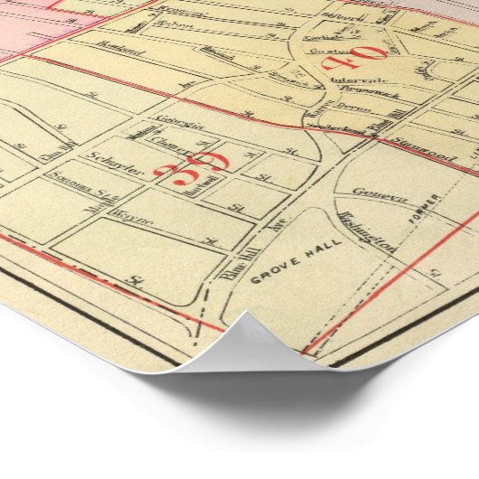 Poster Index Map of Boston (Coin)