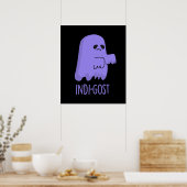 Poster Indi-gost Funny Halloween Indigo jeu d'enfant noir (Cuisine)