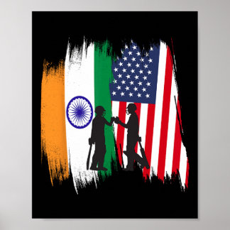 Poster India And America Cricket Patriotic Gift For Final