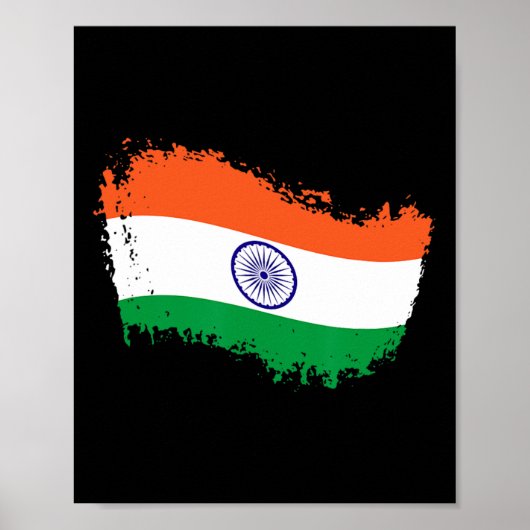 Poster India Cricket Jersey Indian Cricket Flag India  (Devant)