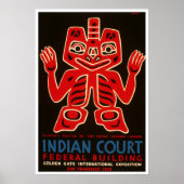 Poster Indian Blanket SF Expo 1939 WPA (Devant)