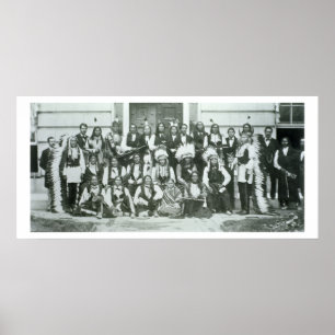 Poster Indian delegation of Sioux leaders in Washington D