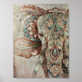 Poster Indian Elephant (Devant)