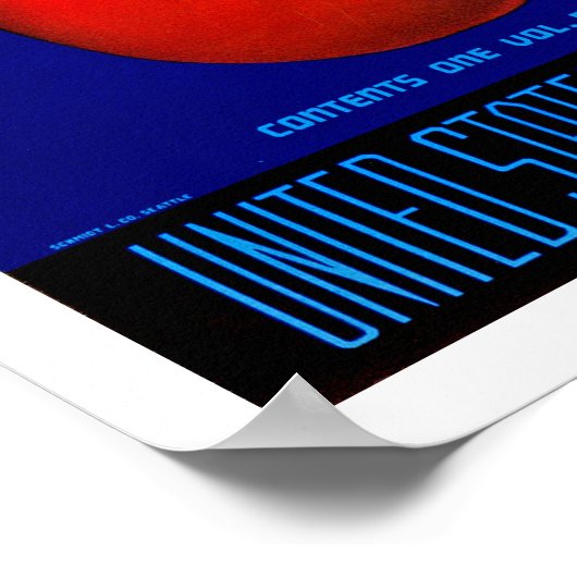 Poster Indian Head Washington Apples (Coin)