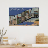 Poster Indiana (aciéries/dunes de sable) (Cuisine)