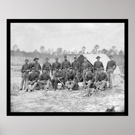 Poster Indiana Cavalry à Petersburg, VA 1864 (Devant)