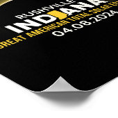 Poster Indiana Dans Total Solaire Eclipse 2024 (Coin)