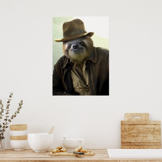 Poster Indiana Sloth (Cuisine)