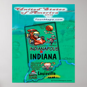 Poster Indiana USA