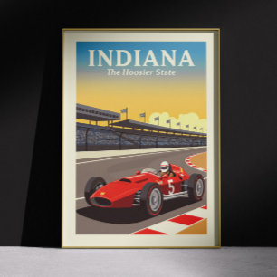 Poster Indiana vintage