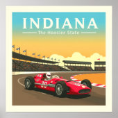 Poster Indiana vintage (Devant)