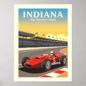 Poster Indiana vintage (Devant)