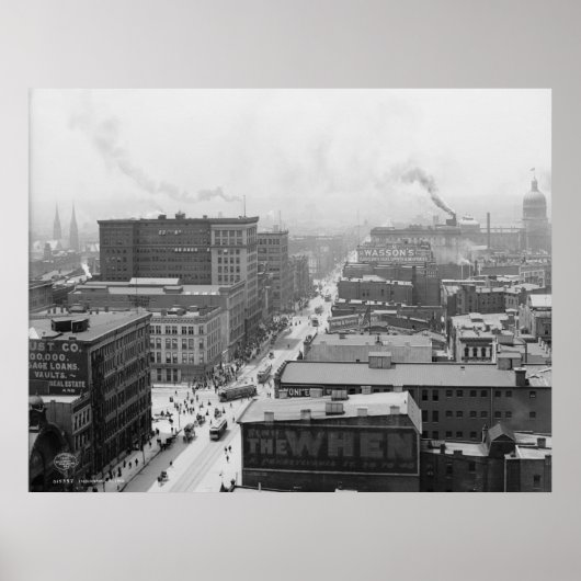 Poster Indianapolis, Indiana (Devant)