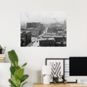 Poster Indianapolis, Indiana (Bureau à domicile)