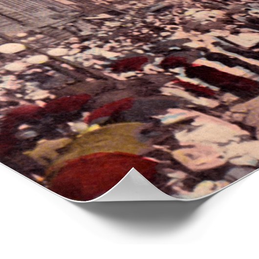 Poster Indianapolis, Indiana Downtown View (Coin)