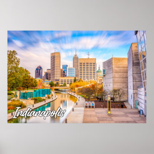 Poster Indianapolis, Indiana, États-Unis