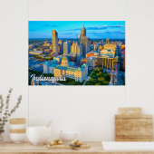 Poster Indianapolis, Indiana, États-Unis (Cuisine)