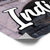 Poster Indianapolis, Indiana, États-Unis (Coin)
