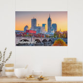 Poster Indianapolis, Indiana, États-Unis (Cuisine)
