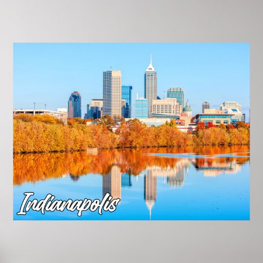 Poster Indianapolis, Indiana, États-Unis (Devant)