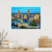 Poster Indianapolis, Indiana, États-Unis (Cuisine)