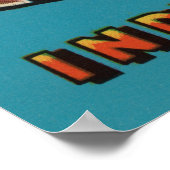 Poster Indianapolis, Indiana (Immeuble Capitale) (Coin)