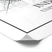 Poster Indianapolis Indiana USA Travel City Map (Coin)