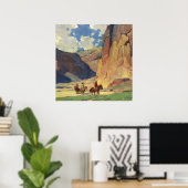 Poster “IndiansThrough Canyon de Chelly” par Edgar Payne (Bureau à domicile)