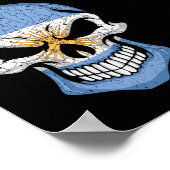 Poster Indicateur crâne souriant Argentine (Coin)