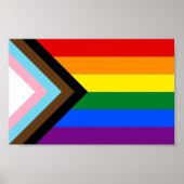 Poster Indicateur de fierté de progression LGBTQ+ (Devant)