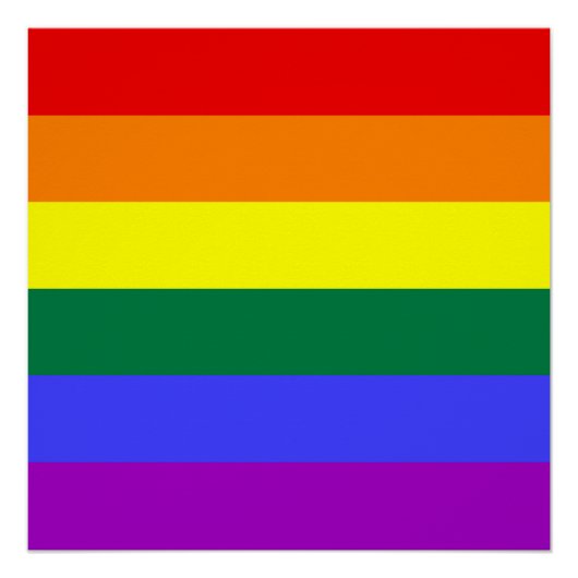 Poster Indicateur de la fierté arc-en-ciel (Devant)