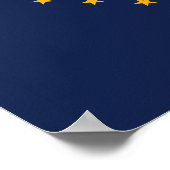 Poster Indicateur de l'état de l'Alaska (Coin)