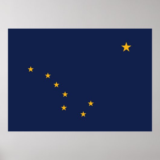 Poster Indicateur de l'état de l'Alaska (Devant)