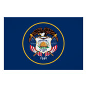 Poster Indicateur de l'État de l'Utah (Devant)