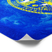 Poster Indicateur de l'État du Nebraska (Coin)