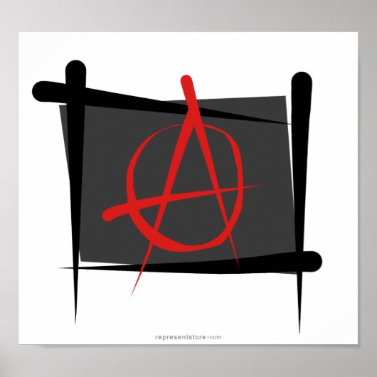 Poster Indicateur de pinceau anarchique (Devant)