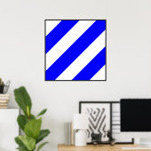 Poster indicateur de signal de l'alphabet maritime numéro (Bureau à domicile)