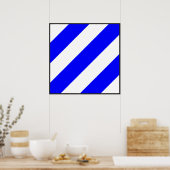 Poster indicateur de signal de l'alphabet maritime numéro (Cuisine)