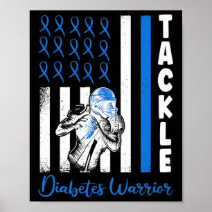 Poster Indicateur de suivi Usa Diabétique Bleu Diabète Ty