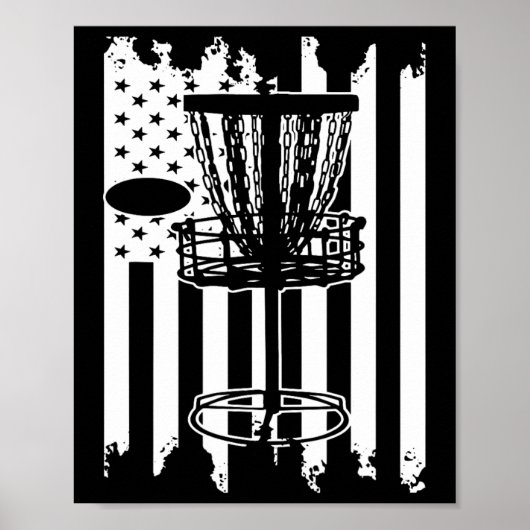 Poster Indicateur Disk Golf Usa (Devant)