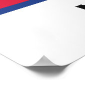 Poster Indicateur Népal de texte personnalisé (Coin)