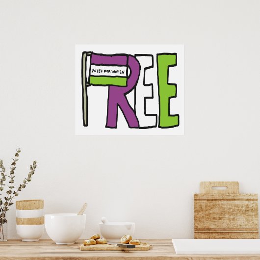 Poster Indicateur Suffragette (Cuisine)