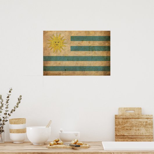 Poster Indicateur vintage Uruguay (Cuisine)