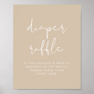 Poster INDIE Bohême Beige Diaper Jeu