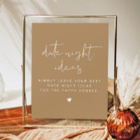 INDIE Bohemian Beige Date Carte de nuit Modèle Pos