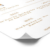 Poster INDIE Bohemian Cocktail Signature Boisson Bar Menu (Coin)