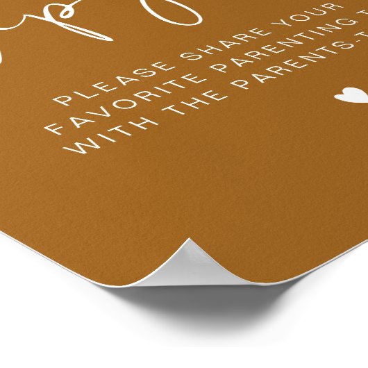 Poster INDIE Bohemian Earth Toned Tip Jar and Advice Sign (Coin)