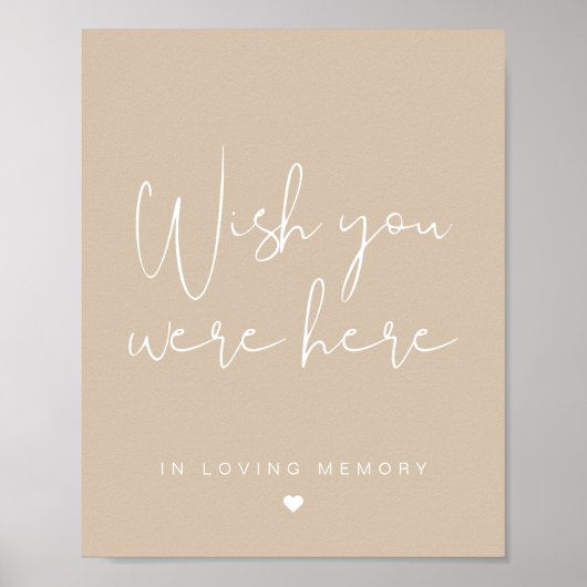 Poster INDIE Bohemian Souhaite Que Vous Étiez Signé (Devant)