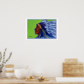 Poster Indien bleu (Cuisine)