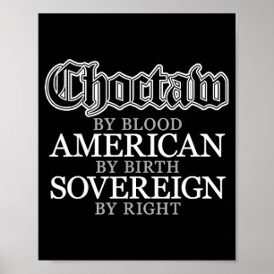Poster Indien d'Amérique Choctaw